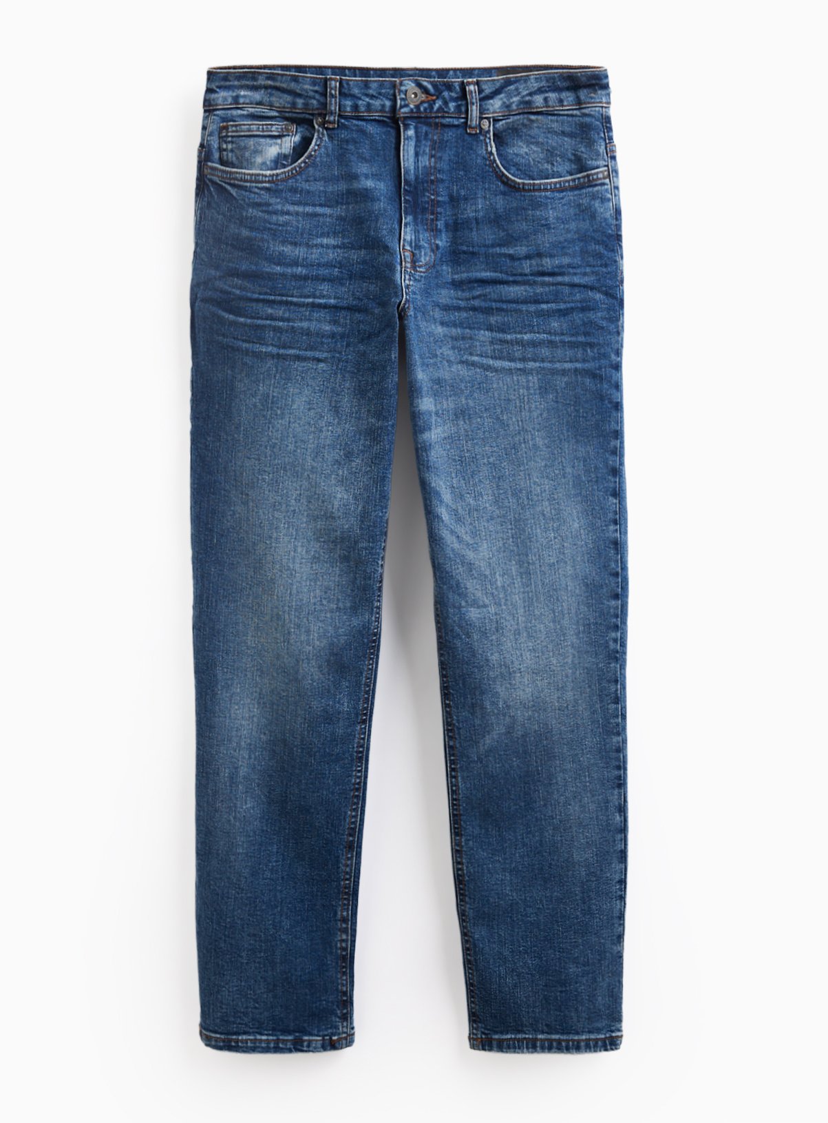 Mid Denim Mid Rise Straight Leg Jeans 44L - Image 3 thumbnail